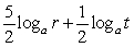 <strong>Write the logarithm in expanded form. </strong> A) B) C) D)