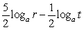 <strong>Write the logarithm in expanded form. </strong> A) B) C) D)