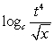 <strong>Write the logarithm in expanded form. </strong> A) B) C) D)