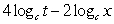 <strong>Write the logarithm in expanded form. </strong> A) B) C) D)
