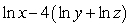 <strong>Express as a single logarithm. </strong> A) B) C) D)