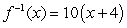 <strong>Find </strong> A) B) C) D) No inverse E)