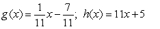 <strong>Use the Composition of Inverse Function Property to determine whether the functions given below are inverses. </strong> A) Yes B) No