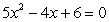 <strong>Write the quadratic equation below in standard form with a positive coefficient of x<sup>2</sup>.  </strong> A)   B)   C)   D)   E)   <div style=padding-top: 35px> 