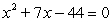 <strong>Write a quadratic equation that has integer coefficients and has solutions 4 and -11.</strong> A)   B)   C)   D)   E) None of the above <div style=padding-top: 35px> 