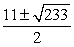 <strong>Solve by using the quadratic formula:  </strong> A)   B) 7, 4 C) -7, 4 D)   E) -7, -4 <div style=padding-top: 35px> 