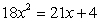 <strong>Solve by using the quadratic formula:  </strong> A)   B)   C)   D)   E)   <div style=padding-top: 35px> 