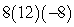 <strong>Multiply: </strong> A) 768 B) -864 C) 32 D) -768 E) -672