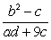 Evaluate the variable expression when a = -8, b = 9, c = -12, and d = 8.