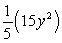 Simplify the following expression.  