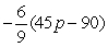 Simplify the following expression.  