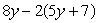 Simplify the following expression.  