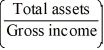 <strong>Which of the following is the total debt-to-income ratio?</strong> A) × 1,000. B) × 100. C) × 100. D) × 100.