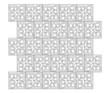 <strong>  In the figure above, which of the following options on the Pattern Options panel is being used to format the pattern?</strong> A)Stagger B)Brick by Row C)Rotate D)Reflect <div style=padding-top: 35px> 