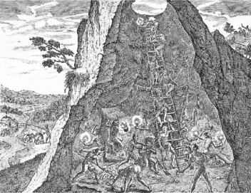 <strong>Questions are based on the following image.   Silver mining at Potosí in the Andes, circa 1590 What country was one of the major receivers of silver from the Americas?</strong> A) China B) France C) Japan D) Kongo <div style=padding-top: 35px> 