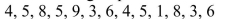 <strong>A computer is simulating games of chess. When the numbers 1, 2, and 3 appear, player A has won. When the numbers 4, 5, and 6 appear, player B has won. If the numbers 7, 8, and 9 appear, it was a draw. Given The following sequence of randomly generated numbers, how many games did A win? </strong> A) 3 B) 4 C) 5 D) 6