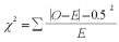 The method that uses the formula is called the __________ correction for continuity.