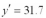 Using a regression line of , a value of x = 3.6 would result in a predicted value of .
