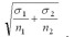 The standard error of difference of two large (independent) sample means is
