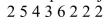 <strong>A six-sided die is used to simulate the favourite ice cream flavours for a simulated series of customers. Given that the following eight numbers were rolled, how many customers had the same favourite flavour As the person just in front of him? </strong> A)1 B)2 C)3 D)4