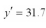 Using a regression line of , a value of x = 3.6 would result in a predicted value of .