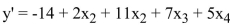 <strong>In a multiple regression model if the value of increases by 6 and the value of x3 decreases by 3, then the predicted value for y will</strong> A)increase by 87 B)decrease by 87 C)increase by 45 D)decrease by 45