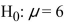 <strong>Is the statement a valid null hypothesis?</strong> A)Yes, this is a statement that compares a parameter to a value B)Yes, this is a statement that compares two parameters C)No, equalities are not permitted in a null hypothesis D)No, there is no parameter contained in this statement