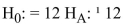 <strong>Are the following statements a valid pair of null and alternative hypotheses?</strong> A)No, there are no parameters contained in these statements B)No, the alternative hypothesis cannot contain numeric values C)Yes, these statements are two non-overlapping hypotheses and compare two parameters D)Yes, these statements are two non-overlapping hypotheses and compare a parameter to a value
