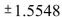 <strong>Using the z-table (Table E), find the critical value (or values) for an two-tailed test.</strong> A)1.5548 B)1.8808 C) D)