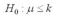 <strong>Which type of null hypothesis is used in the figure below? </strong> A) B) C) D)