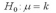 <strong>Which type of null hypothesis is used in the figure below? </strong> A) B) C) D)