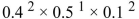 <strong>Using the formula for the multinomial distribution, the probability of when n = 5, = 0.1 is</strong> A){5!/(2! × 1! × 2!)} × B)2! × 1! × 2! C) D){5!/(0.4! × 0.5! × 0.1!)} ×