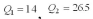 <strong>Find , , and for the following data set. 7, 21, 32, 38.</strong> A) and B) and C) and D) and