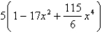 <strong>Use multiplication or division of power series to find the first three nonzero terms in the Maclaurin series for the function. </strong> A) B) C) D) E)