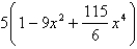 <strong>Use multiplication or division of power series to find the first three nonzero terms in the Maclaurin series for the function. </strong> A) B) C) D) E)
