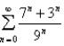 Determine whether the given series converges or diverges. If it converges, find its sum.
