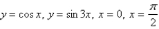<strong>Find the area of the region bounded by the given curves. </strong> A)4 B)2 C) D) E)