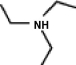 <strong>A common inactive ingredient in products such as sunscreen lotions and shampoo is triethyl amine, also known as TEA. Which of the following is the chemical structure for this compound? (a)(b)(c)(d)</strong> A)a B)b C)c D)d