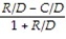 <strong>C/D is the currency drain ratio and R/D is the desired reserve ratio. The money multiplier equals</strong> A) B) C) D) E)