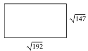Find the perimeter of the figure in radical form with the radicals simplified. -
