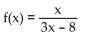 <strong>Determine the value or values that are excluded from the following expression. </strong> A) B) C) D)