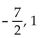 <strong>Determine the value or values that are excluded from the following expression. </strong> A)-5, 5 B) C) D)