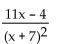 <strong>Determine the value or values that are excluded from the following expression. </strong> A) B)7 C)-7 D)none