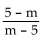 <strong>Simplify the rational expression. </strong> A)1 B)-m C)-1 D)0