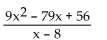 <strong>Simplify the rational expression. </strong> A) B) C) D)