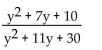<strong>Simplify the rational expression. </strong> A) B) C) D)