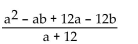 <strong>Simplify the rational expression. </strong> A) B) C)a - b D)