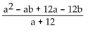 <strong>Simplify the rational expression. </strong> A) B) C)a - b D)