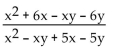 <strong>Simplify the rational expression. </strong> A) B) C) D)