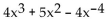 <strong>Determine whether the expression is a polynomial. If the expression is a polynomial, state whether it is a monomial, binomial, or trinomial. If the expression is not a polynomial, indicate why not. </strong> A)trinomial B)polynomial C)monomial D)not polynomial, -4 exponent
